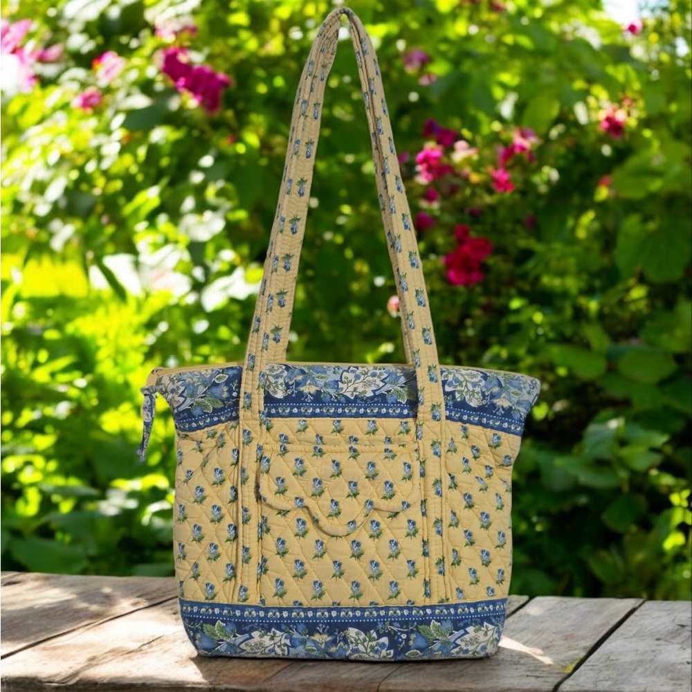 Vera Bradley Yellow Katherine Floral Tote
